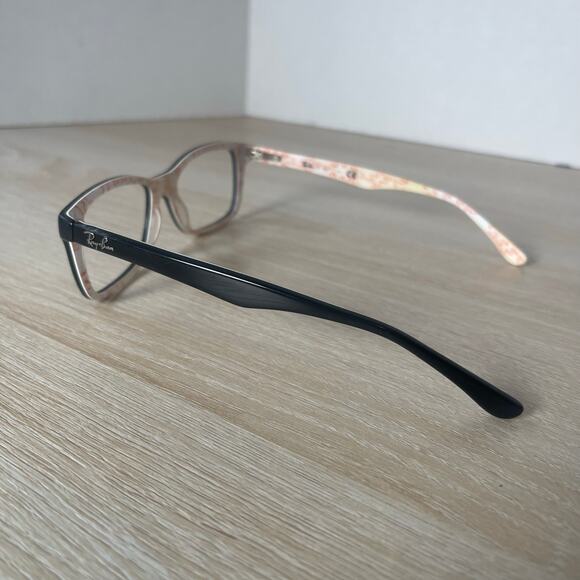 Ray-Ban RB5228 5014 Eyeglasses Black White and Red 53-17-140 Frames Only - Picture 7 of 10